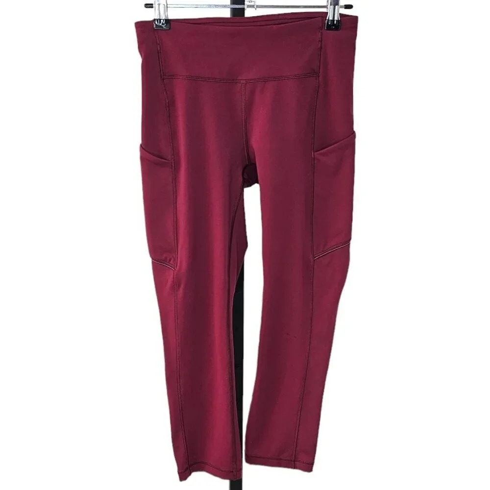 Lululemon Womens Speed Up Crop 21" Size 4 Athletic Leggings Cropped